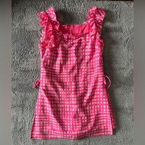 LILLY PULITZER Everleigh Romper In Pink Tropics Feelin Beachy Size 2